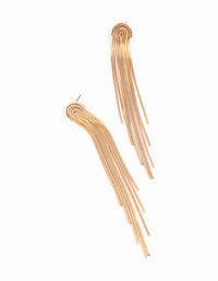 Gold Waterfall Drop Earrings - link has visual effect only