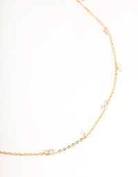 Gold Drop Diamante Waist Chain - link has visual effect only