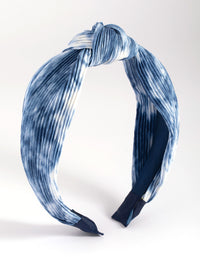 Blue Knotted Tie Dyed Headband - link has visual effect only