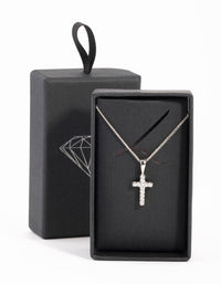 Silver Cross Necklace - link has visual effect only