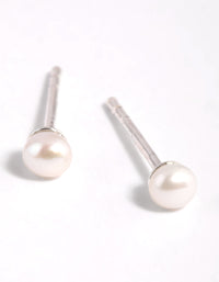 Sterling Silver Freshwater Pearl Stud Earrings - link has visual effect only