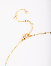 Gold Plated Freshwater Pearl & Rose Quartz Charm Necklace - link has visual effect only