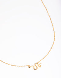 Gold Plated Brass Snake Necklace - link has visual effect only