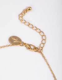 Gold Plated Freshwater Pearl Anklet - link has visual effect only