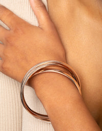 Rose Gold Bangle Bracelet - link has visual effect only