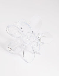 90s Clear Daisy Flower Claw Clip - link has visual effect only