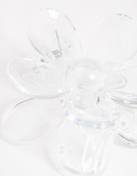 90s Clear Daisy Flower Claw Clip - link has visual effect only