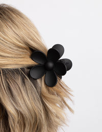 90s Black Daisy Flower Claw Clip - link has visual effect only