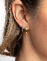 Gold & Silver Plated Hoop Earring Pack - link has visual effect only