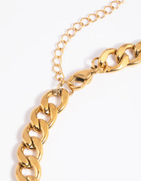 Waterproof Gold Plated Stainless Steel Chunky Chain Necklace - link has visual effect only