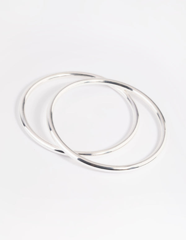 Silver Plated Bangle Set