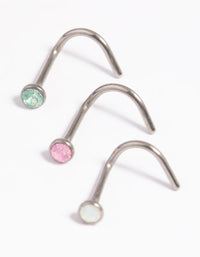 Titanium Pastel Nose Studs - link has visual effect only