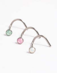 Titanium Pastel Nose Studs - link has visual effect only