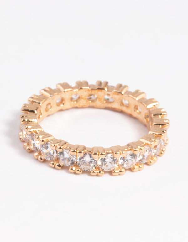 Gold Cubic Zirconia Ring