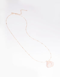 Rose Quartz Statement Necklace - link has visual effect only