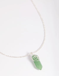 Green Aventurine Shard Necklace - link has visual effect only