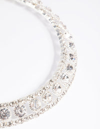 Silver Diamante Collar Choker - link has visual effect only