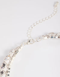 Silver Diamante Collar Choker - link has visual effect only