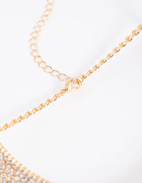 Gold Diamante Choker - link has visual effect only