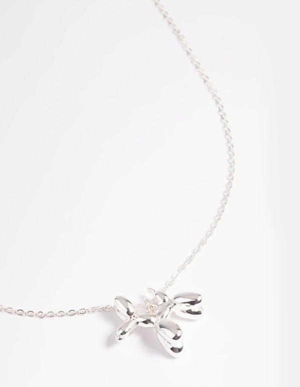 Silver Bubble Dog Necklace Giftbox