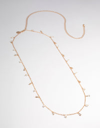 Gold Diamante & Pearl Waist Chain - link has visual effect only