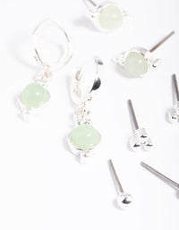 Green Amazonite Earring Stack Pack - link has visual effect only