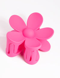 90s Pink Daisy Flower Claw Clip - link has visual effect only