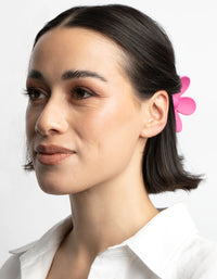 90s Pink Daisy Flower Claw Clip - link has visual effect only