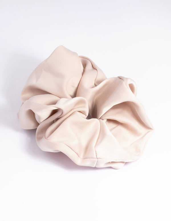 Large Beige Scrunchie