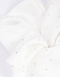 White Diamante Scrunchie - link has visual effect only