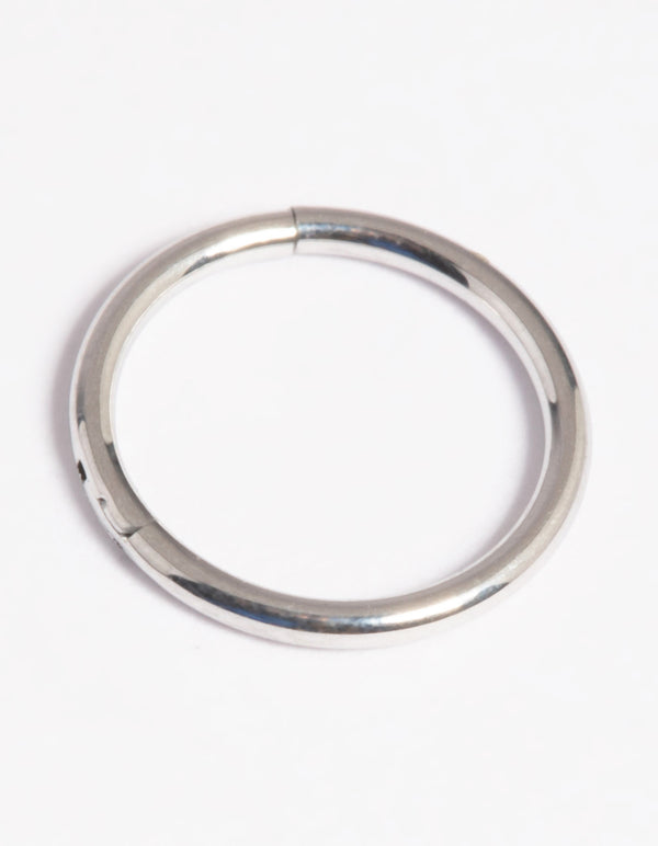 Platinum Plated Titanium Clicker Ring