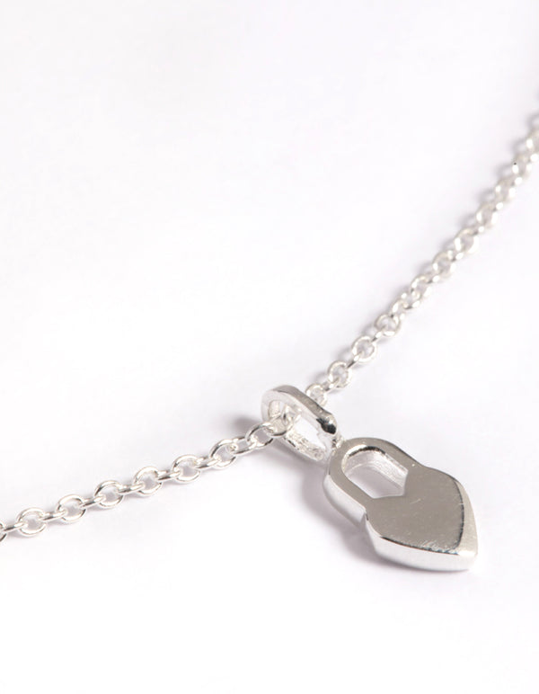 Sterling Silver Heart Locket Necklace Lovisa