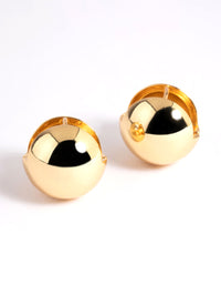 Gold Plated Statement Ball Stud Earrings - link has visual effect only