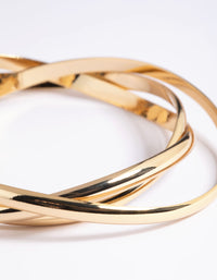 Gold Plated Smooth Bracelet Pack - link has visual effect only