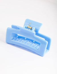 Blue Box Shaped Hair Claw Clip - link has visual effect only