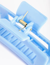 Blue Box Shaped Hair Claw Clip - link has visual effect only