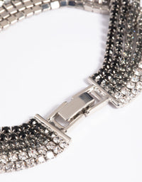 Silver Diamante Ombre Bracelet - link has visual effect only