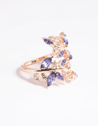 Rose Gold Lilac Vine Ring - link has visual effect only