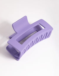 Large Lilac Rectangle Outline Claw Clip - link has visual effect only