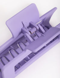 Large Lilac Rectangle Outline Claw Clip - link has visual effect only