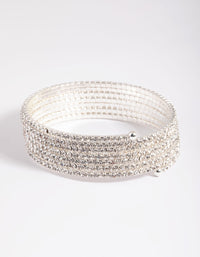 Silver Diamante Wrap Bracelet - link has visual effect only