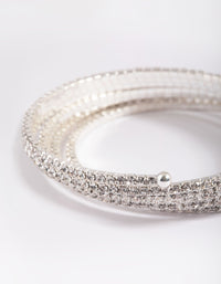 Silver Diamante Wrap Bracelet - link has visual effect only