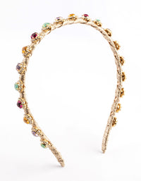 Mixed Stone Diamante Headband - link has visual effect only