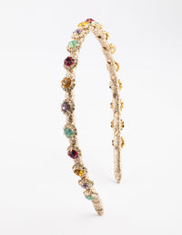 Mixed Stone Diamante Headband - link has visual effect only