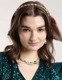 Mixed Stone Diamante Headband - link has visual effect only