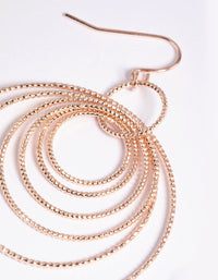 Rose Gold Multi Textured Hoop Earrings - link has visual effect only