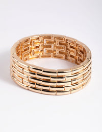 Gold Woven Stretch Bracelet - link has visual effect only