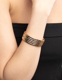 Gold Woven Stretch Bracelet - link has visual effect only