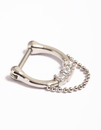 Surgical Steel Statement Chain Septum - link has visual effect only