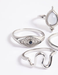 Silver Celestial Eye Ring Pack - link has visual effect only